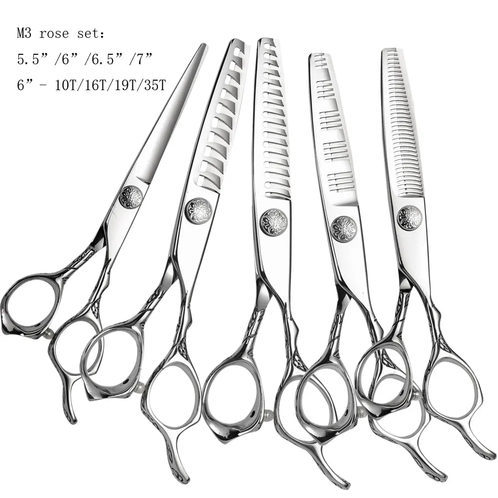 Профессиональные ножницы для стрижки волос 5 дюйма/6 дюймов/6 дюйма/7 дюймов