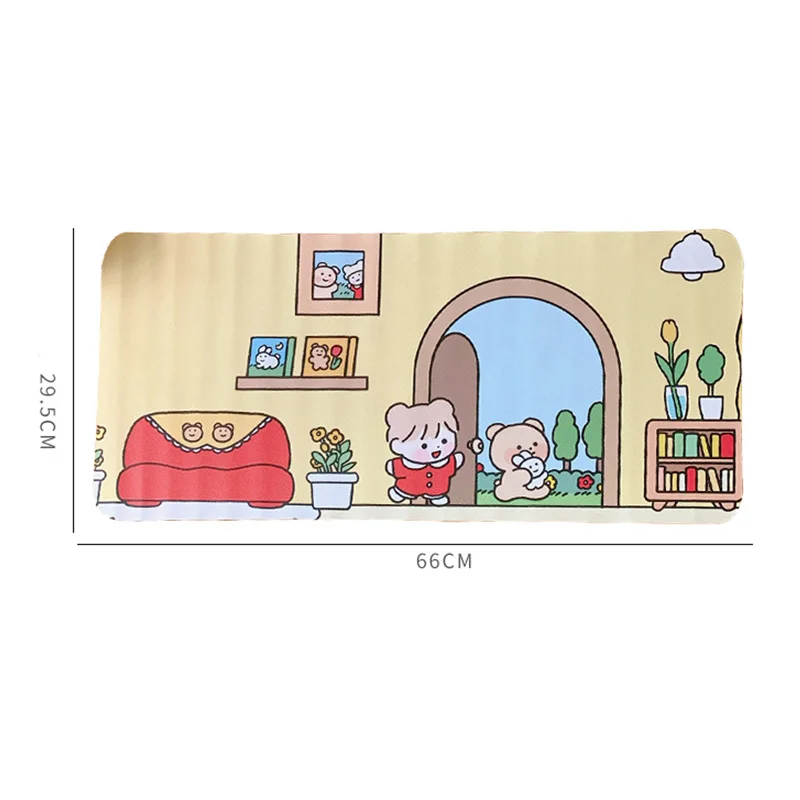 

Ins Mouse Pad Cartoon Girl Heart Super Large Table Mat Student Waterproof Desktop Large Mouse Pad Custom Table Mat Pad Placemat