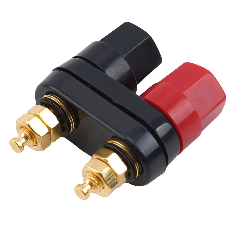 Высококачественные клеммы с двумя штекерами разъем шестигранными красно черный