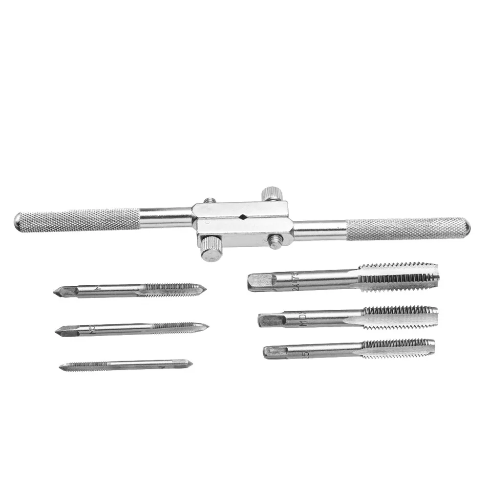 

7Pcs Tap Wrench Adjustable Holder M4-M12 Reamer Tap Tapping Thread Tool Hot Sale