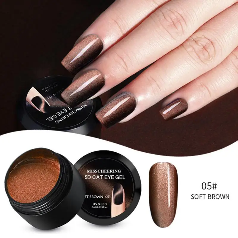 Гель лак для ногтей оптический Хамелеон клей Звездный кошачий глаз 5D фототерапия