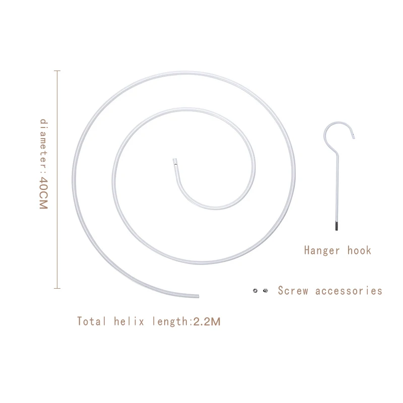 

Spiral-shaped Iron Quilt Sheets Hanger Cover Drying Rack Hook Quilt Blanket Outdoor Home Stainless Steel Rotating Clothes Hanger