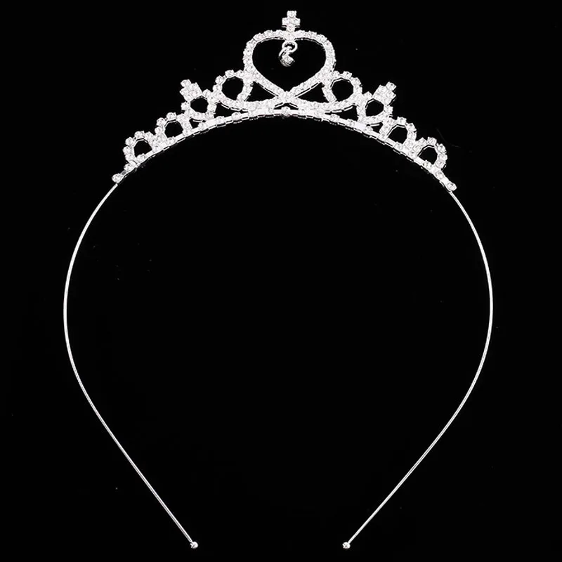Блестящие модные стразы Серебряная корона принцессы тиары головные уборы