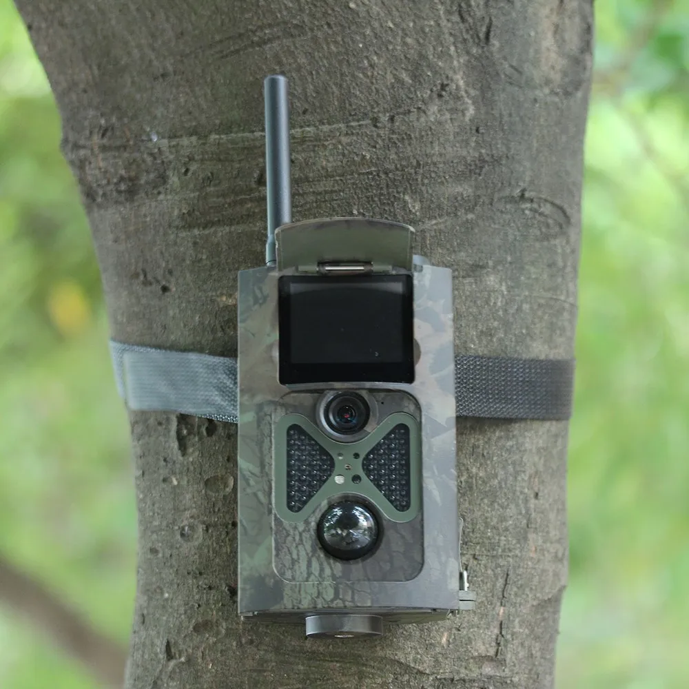 Охотничья камера 16MP HC550M 0.5s время запуска 2G GPRS MMS GSM SMS 1080P 120 градусов PIR-датчик для
