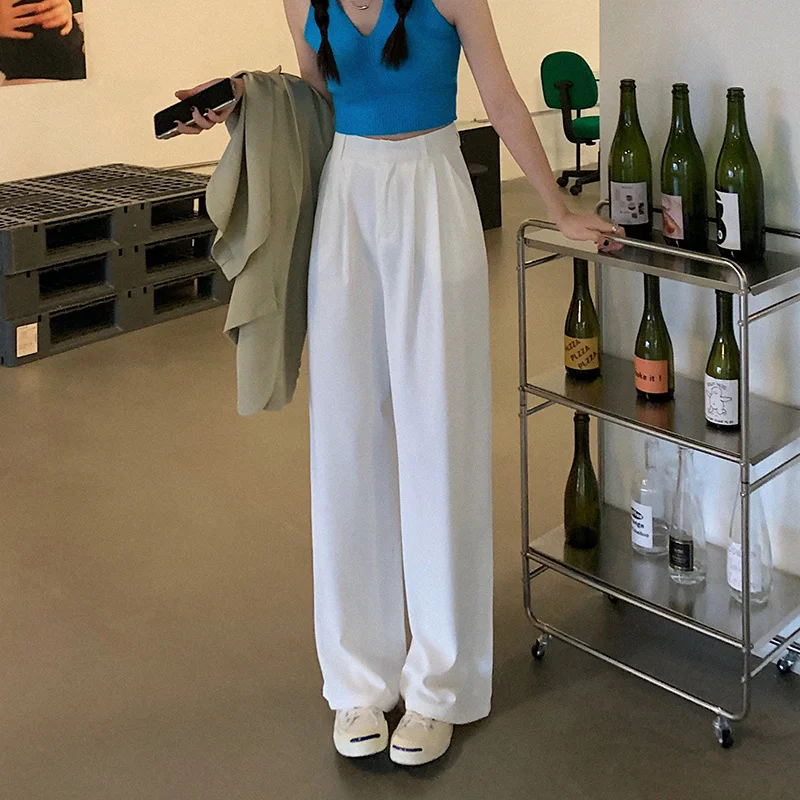 Драпированные широкие брюки женские свободные | Женская одежда