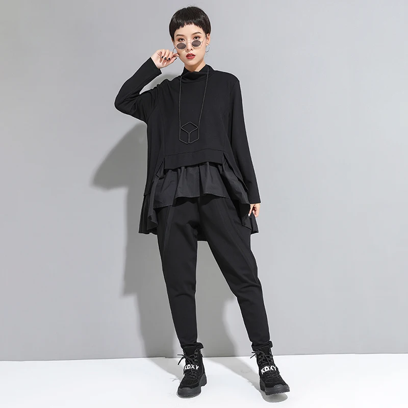 Брюки-султанки GALCAUR женские с завышенной талией повседневные свободные