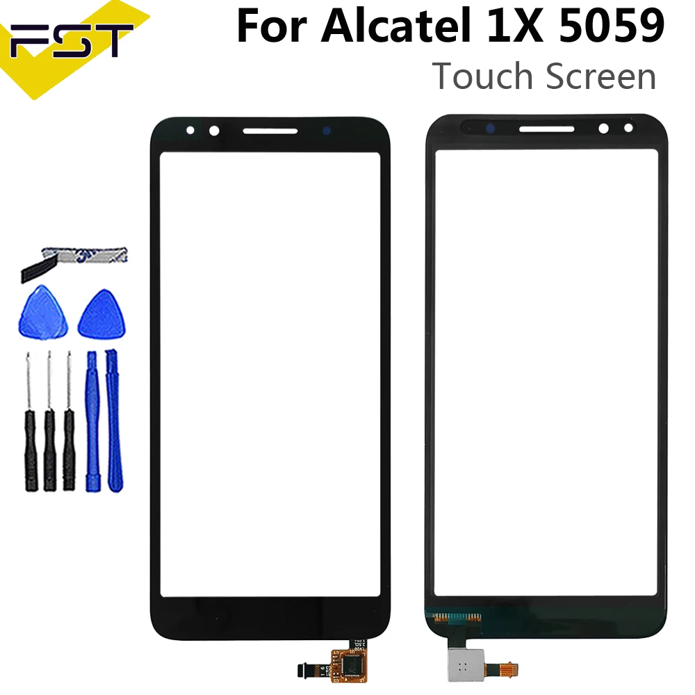 Сенсорный экран 5 3 дюйма для Alcatel 1X 5059D 5059 дигитайзер стекло сенсорная панель