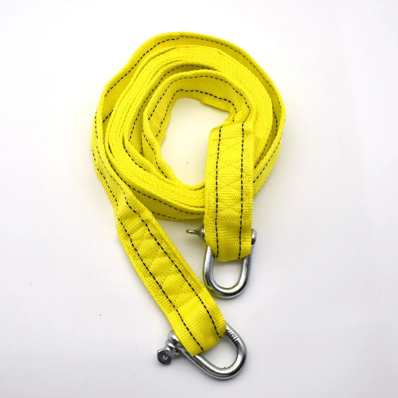 

MoFan double layer thick 4 m 5 tons U-shaped hook car nylon traction rope car emergency tow rope with decoupling