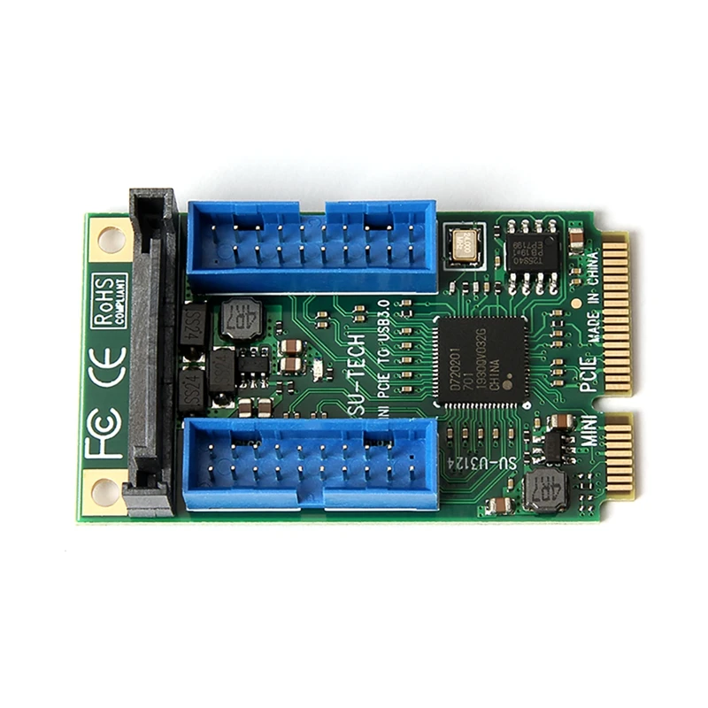 Мини PCI Express USB 3 0 адаптер Mini PCI-E к 4 порту расширения мини PCIe USB3.0 конвертер |