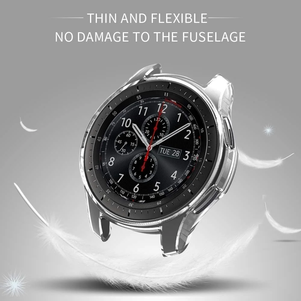 Чехол для samsung Galaxy Watch 3 46 мм 42 Gear S3 защитная пленка экрана мягкая ударопрочная