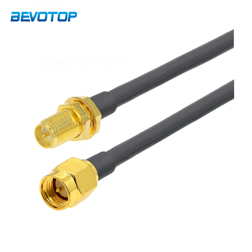 

SMA Male Plug to RP-SMA Female Jack RG58 Cable 50ohm RF Coaxial Pigtail SMA WiFi Antenna Extension Cord Connector Adapter