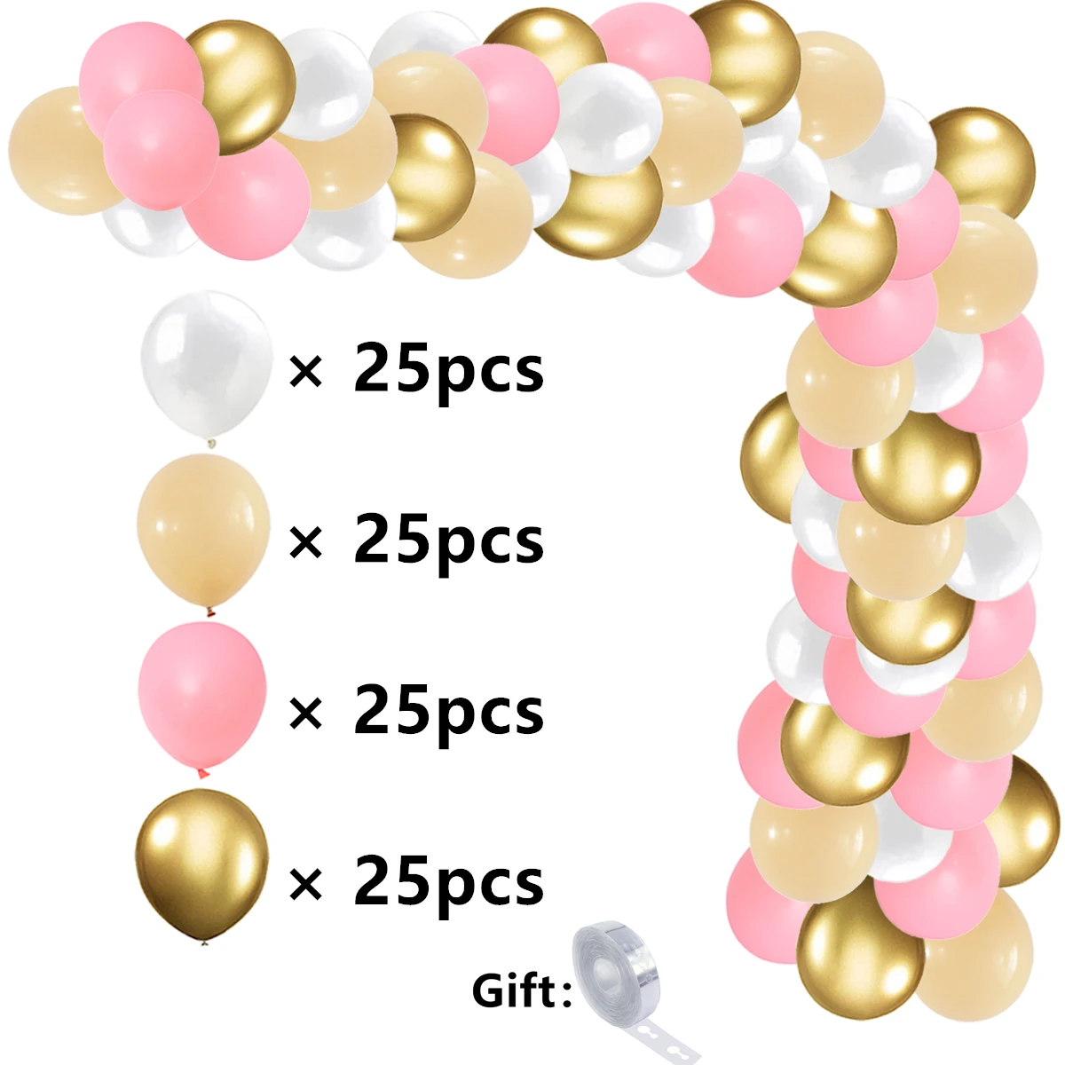 

Металлические украшения для праздника 101 шт.