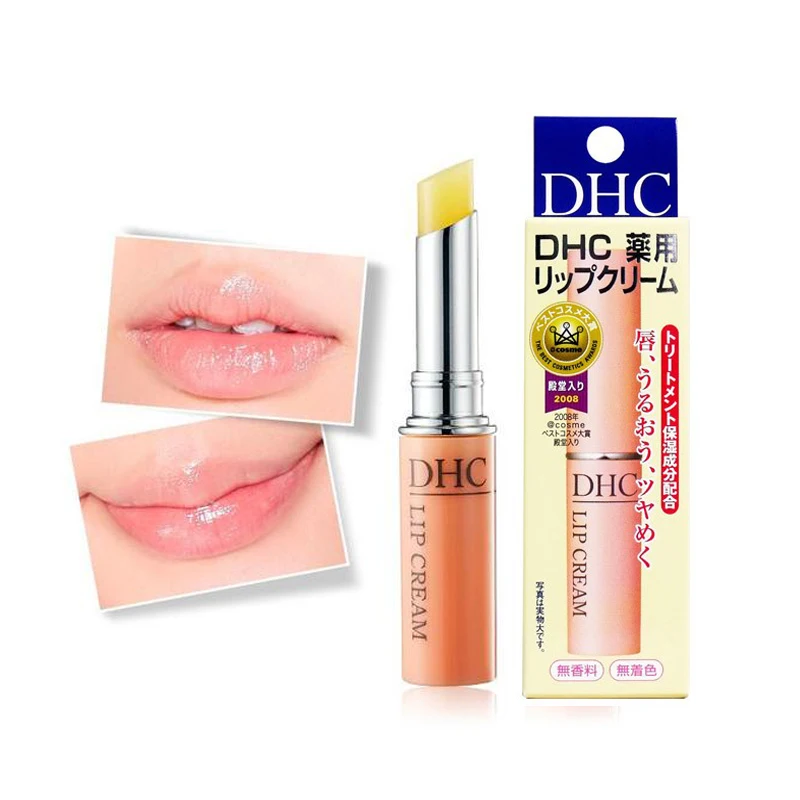 

Japan DHC lip Cream Medicated Moisture Lip Care Creme1.5g Olive Aloe Vera Natural lip balm Lipstick Moisturizer