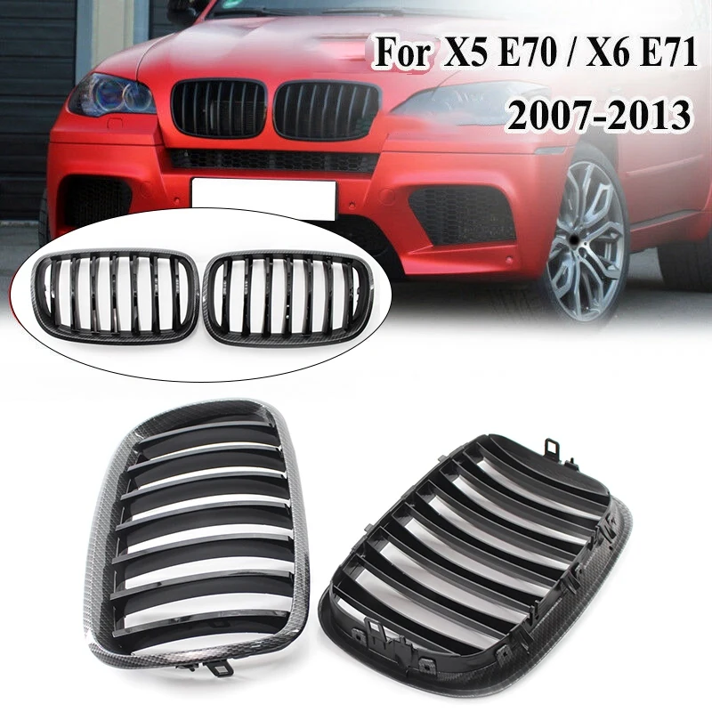 

Top!-Автомобильный ABS передний капот, спортивный бампер, пара радиаторов для BMW E70 X5 E71 X6 2007- 2013