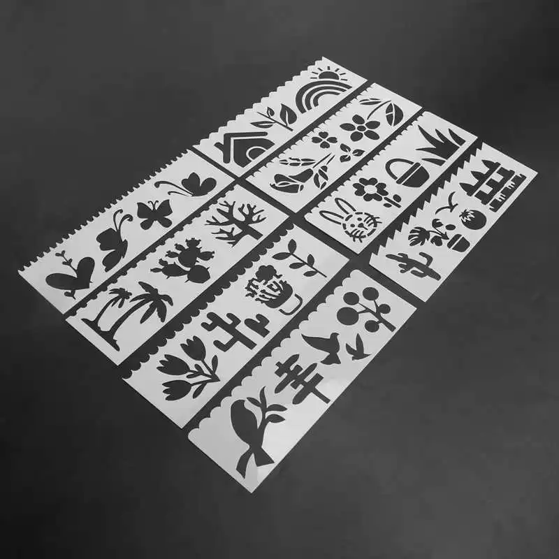 Художественные принадлежности для рукоделия шаблон рисования интересный дизайн