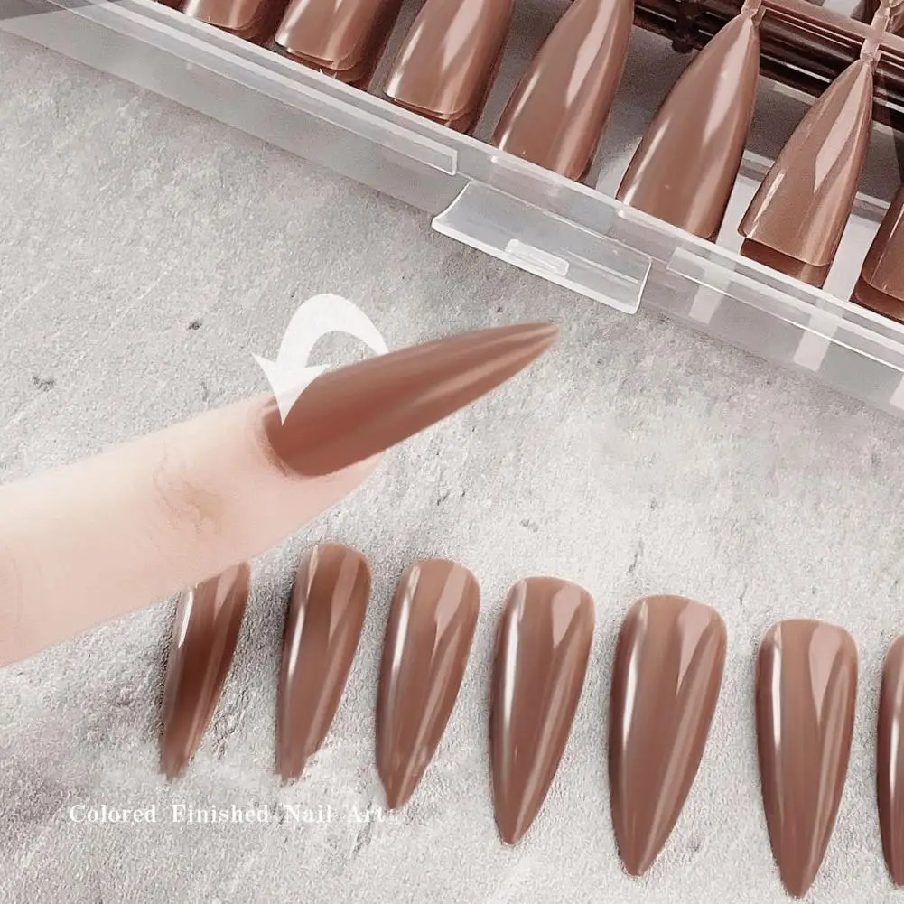 

240Pcs/Set Nail Tip Full Cover Wearable Ultra Long Nail Art Fake Press Long Coffin Tips for Manicure