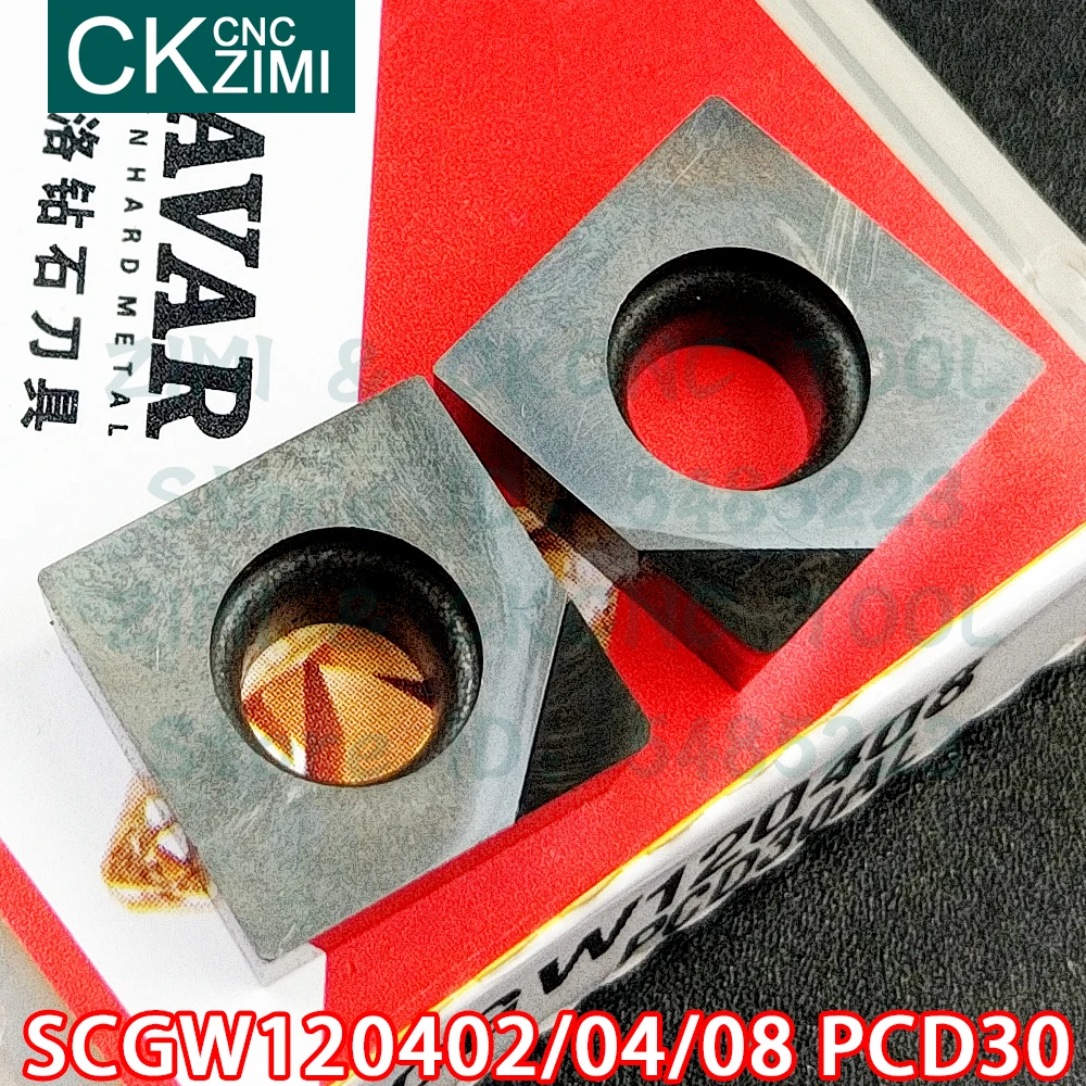 SCGW120402 PCD SCGW120404 SCGW120408 вставки алмазные токарные инструмент CNC металлический