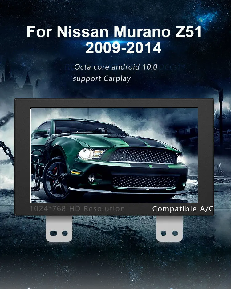 Android 10 автомобильный радиоприемник Nissan Murano Z51 2009 2010 2011 2012 2013 2014 maxima A35 GPS умный