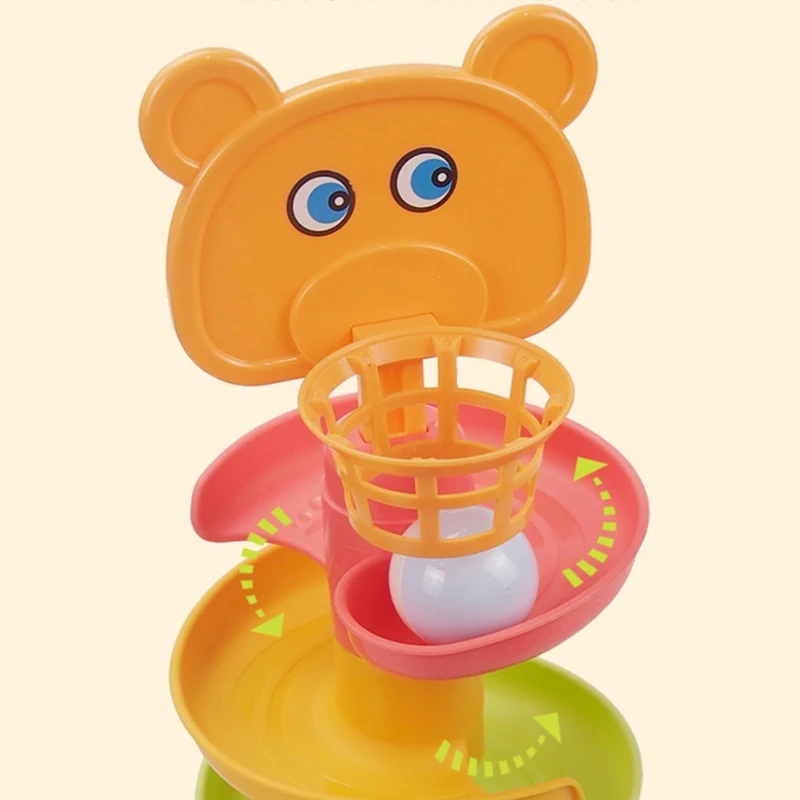 

B36E 4/6/8 Layers Ball Drop Toy Block Stackings for Sensory Brain Development