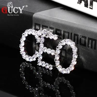 gucy a z custom name tennis chain letters necklaces pendant charm mens zircon hip hop jewelry with gold silver tennis chain