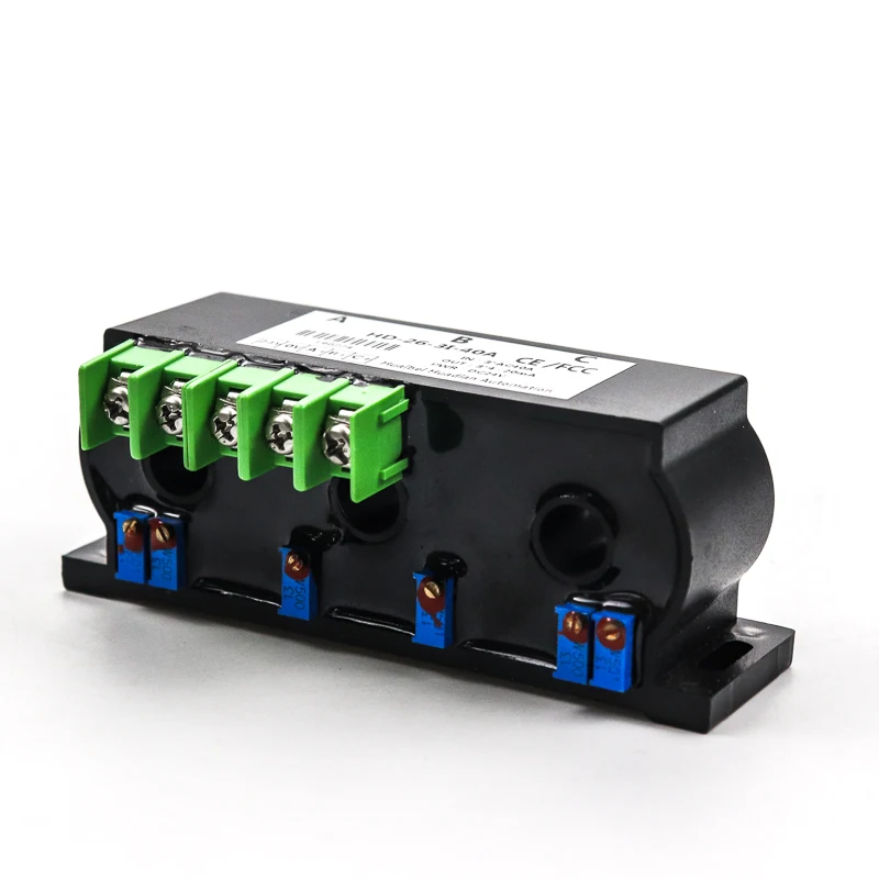 Split Core Three-phase AC Current Isolated Sensor Transmitter 400A Input Mutual Inductance | Инструменты