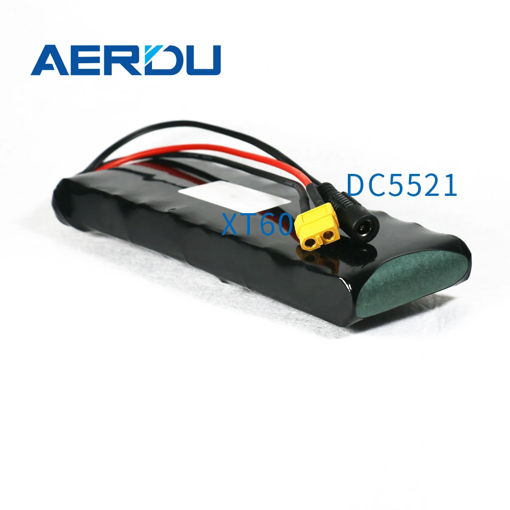 AERDU 36V 3.5Ah 150W 10S1P 18650 Li-ion Battery Pack 3500mAh Cells for Motor Electric Scooter Ebike Bicycle with BMS XT60 DC5521