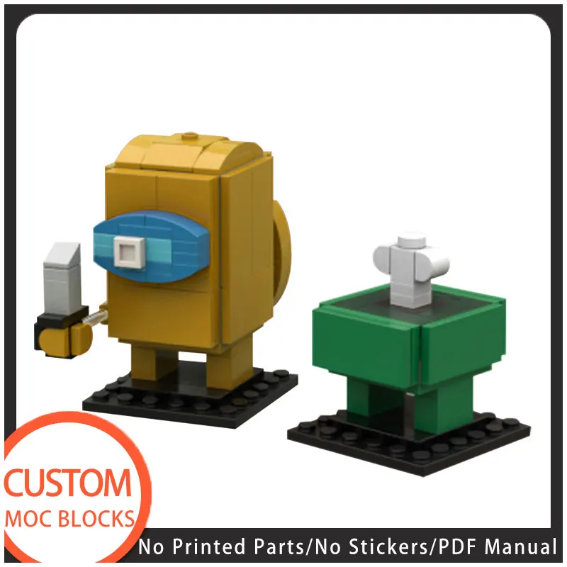 

Among BuildMoc Us Impostor Crewmate Anime Figure Building Block Bricks Model Diy Toys Kids Children Educational Gifts 133PCS