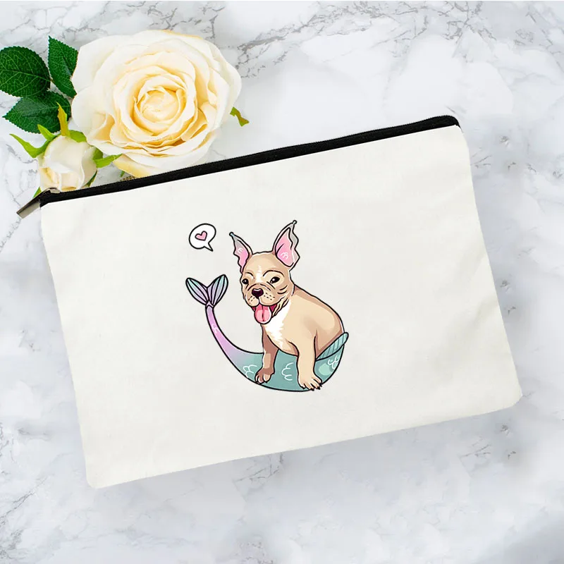 

French Bulldog Cosmetic Bag for Makeup Make Up Mini Women's Travel Free Shipping Bags Storage Pouch Woman Organizer Handbags