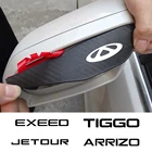 Автомобильные накладки из углеродного волокна для Chery Jetour X60 X70 X90 Tiggo 3 4 5 7 8 Arrizo 5 E5 EXEED, непромокаемые аксессуары для тюнинга, Декор