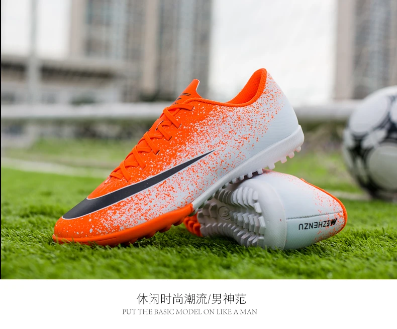 Новинка! Мужские футбольные бутсы ZHENZU Turf для помещений, детские бутсы для мальчиков, футбольные бутсы, спортивные кроссовки, европейские размеры 35-44, voetbalschoenen