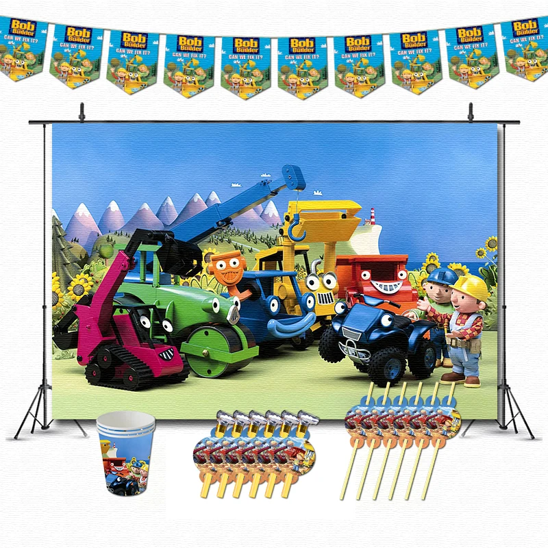 Набор декоративных чашек для детского дня рождения Bob the Builder | Дом и сад