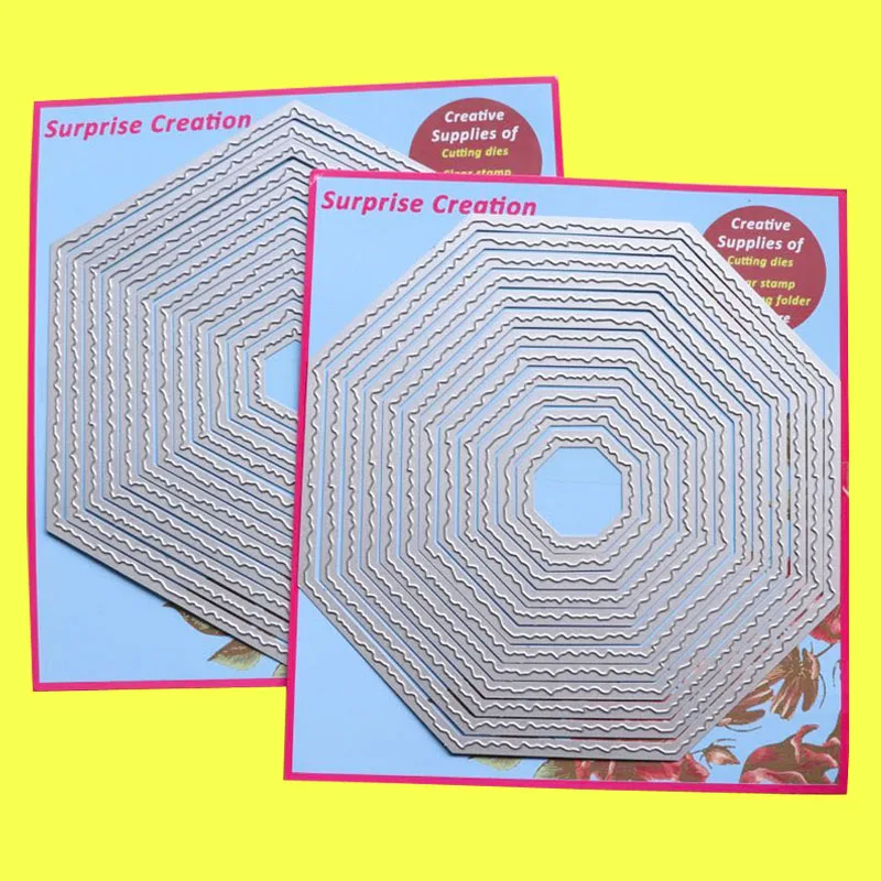 2 набор большой Трафаретный вырубной штамп рваные края с шестигранной головкой и