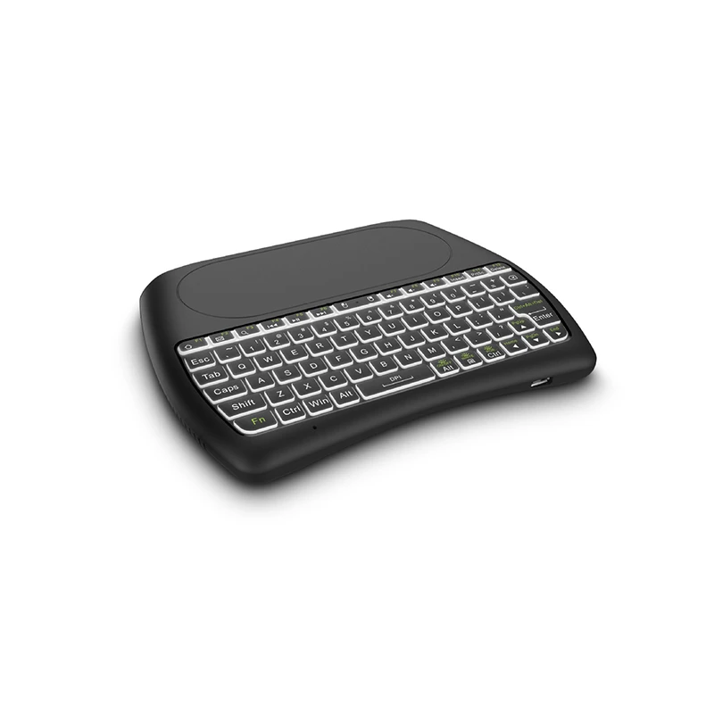 

Jelly Comb USB Wireless Keyboard with TouchPad big 7 Color Backlight 2.4G Rechargeable Keypad Mouse for Laptop Computer TV Box