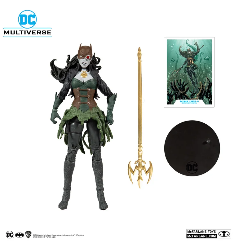 

Bandai D-C Batmons Earth Action Figures Drowned Raider Model Toys Cartoon Dark Night Metal Dolls Collections Kids Birthday Gift