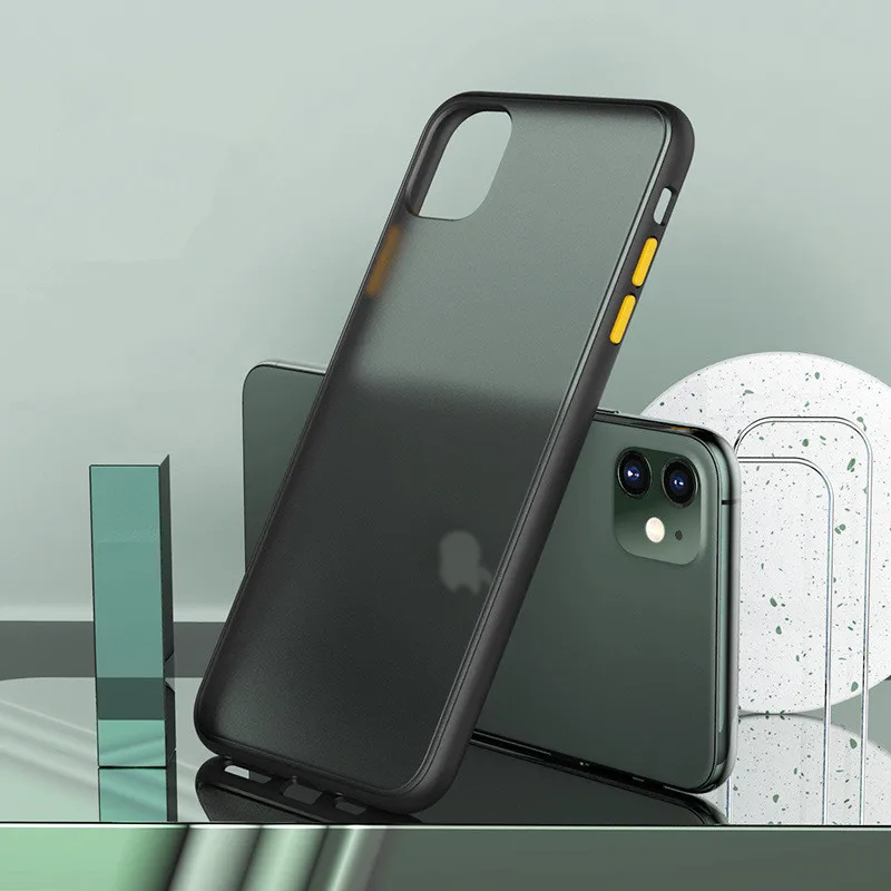 Матовый чехол для Iphone 6 6S Plus 7 8 ТПУ силиконовый X XS XR Max 11 11Pro Прозрачный задней