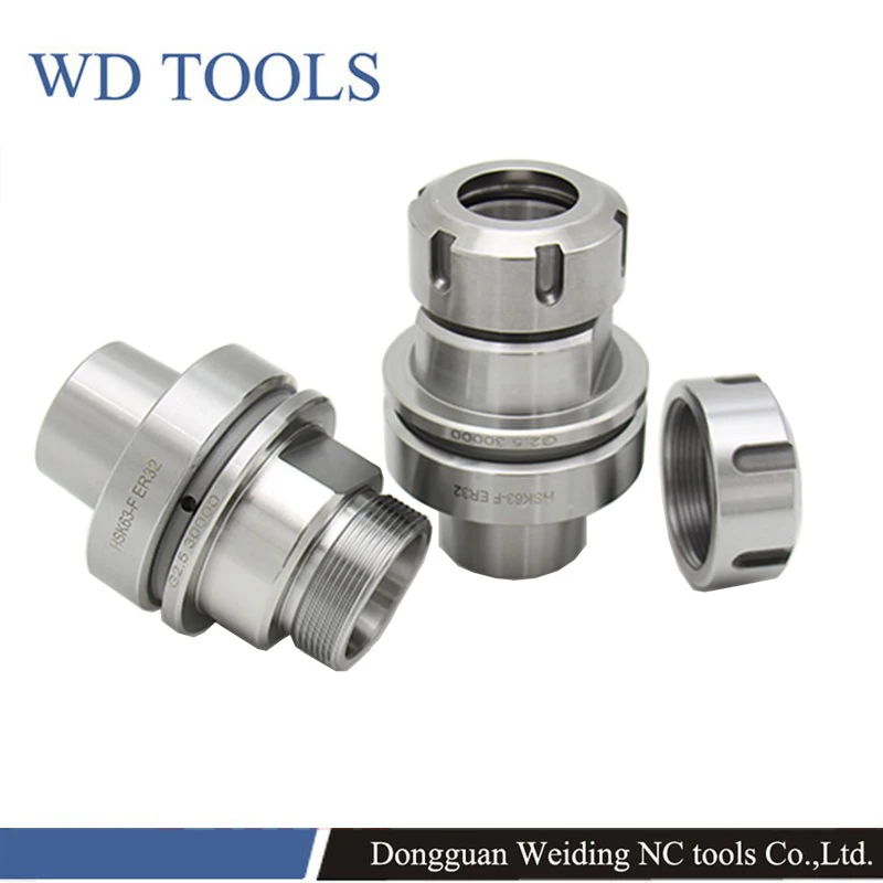 

HSK63F ER16 ER20 ER25 ER32 ER40 HSK63 80L 70L 100L collet chuck engrave tools holder CNC lathe mill Spring collet chuck