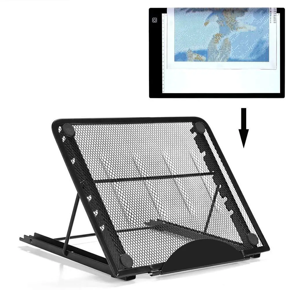 

GTWIN 5d Diamond Painting Led Light Pad Stand Holder Adjustable Ventilated for Diamond Embroidery Led Tracing Box Pad Laptop
