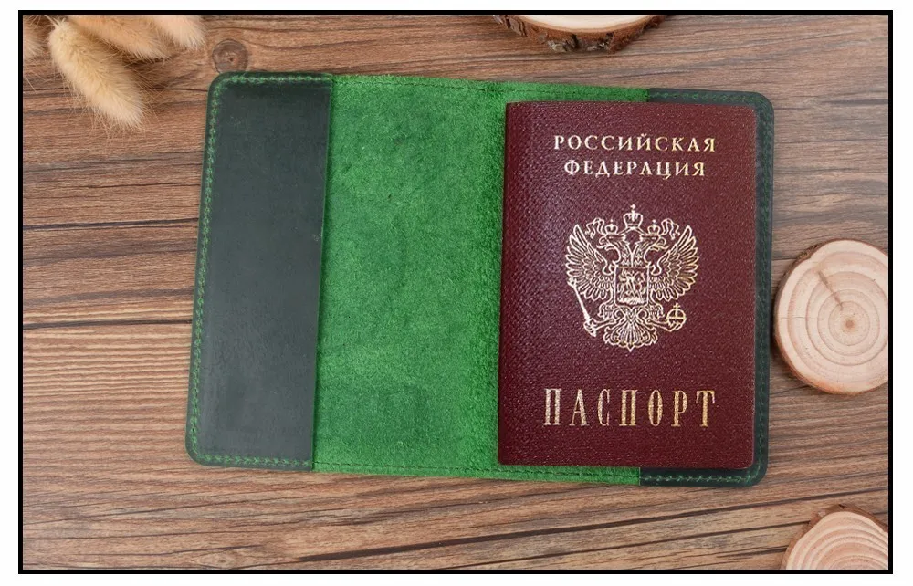 Чехол для паспорта из натуральной кожи, предназначенный для Российской Федерации, кожаный держатель для карт Crazy Horse, чехол для паспорта для деловых поездок