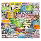 1050 шт., декоративные наклейки для ноутбука, автомобиля, велосипеда