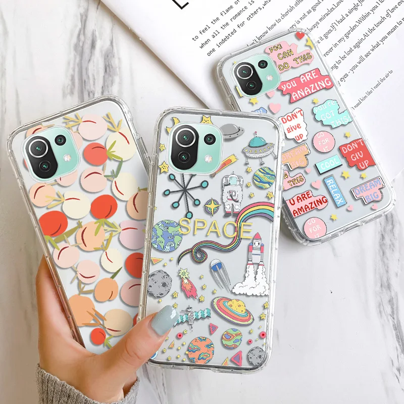 

Mi 10T Case For Xiaomi Mi 11 Lite Soft Silicone Shell For Xiaomi Mi A3 9 10 10T Lite Note 10 Lite Funda Capas Painted Back Cover