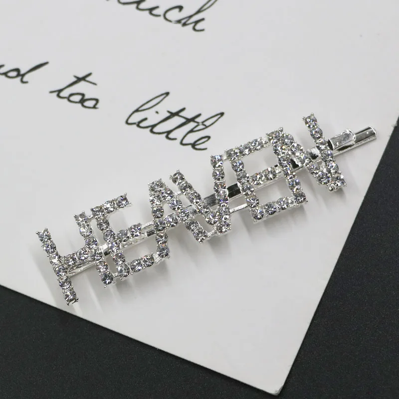 Женские заколки для волос с надписью Небеса/MRS 1 шт. хрустальные стразы аксессуары