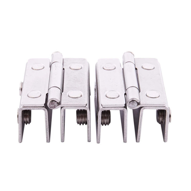 2X регулируемая двойная душевая дверь петля серебристого цвета | Обустройство