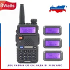 Baofeng UV-5R 8 Вт Двухдиапазонная рация VHF UHF Ручной fm-приемопередатчик двухстороннее радио 1800 мАч