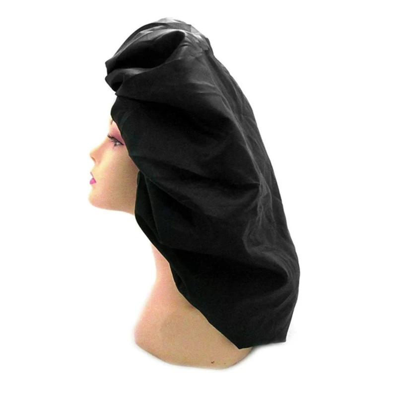 

Large Women's Solid Sleeping Hat Night Sleep Cap Hair Care Bonnet Bath Cap For Women Cap Hair Beauty Bonnet