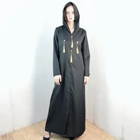 summer long dress hijab jellaba kaftan women embroidery floral dubai hooded 2021 fashion female elegant maxi dresses