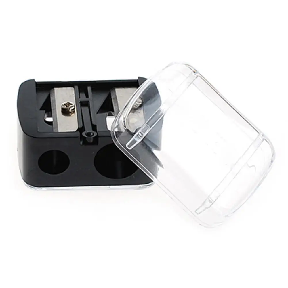 Мощный токарный карандаш для макияжа с двумя отверстиями точилка карандашей