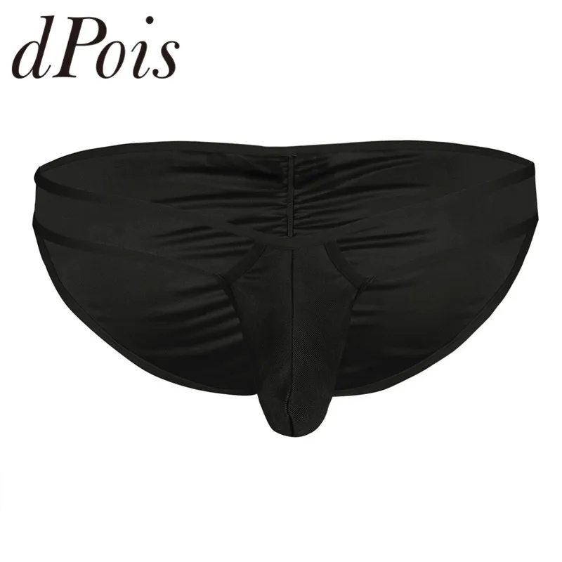 Мужские трусы с низкой посадкой мужские талией плиссированные бикини нижнее