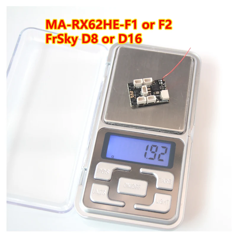 MA-RX62HE-F супер светильник 1 8g 6CH микро-приемник встроенный 7A/2S(5A/3S) бесщеточный ESC для