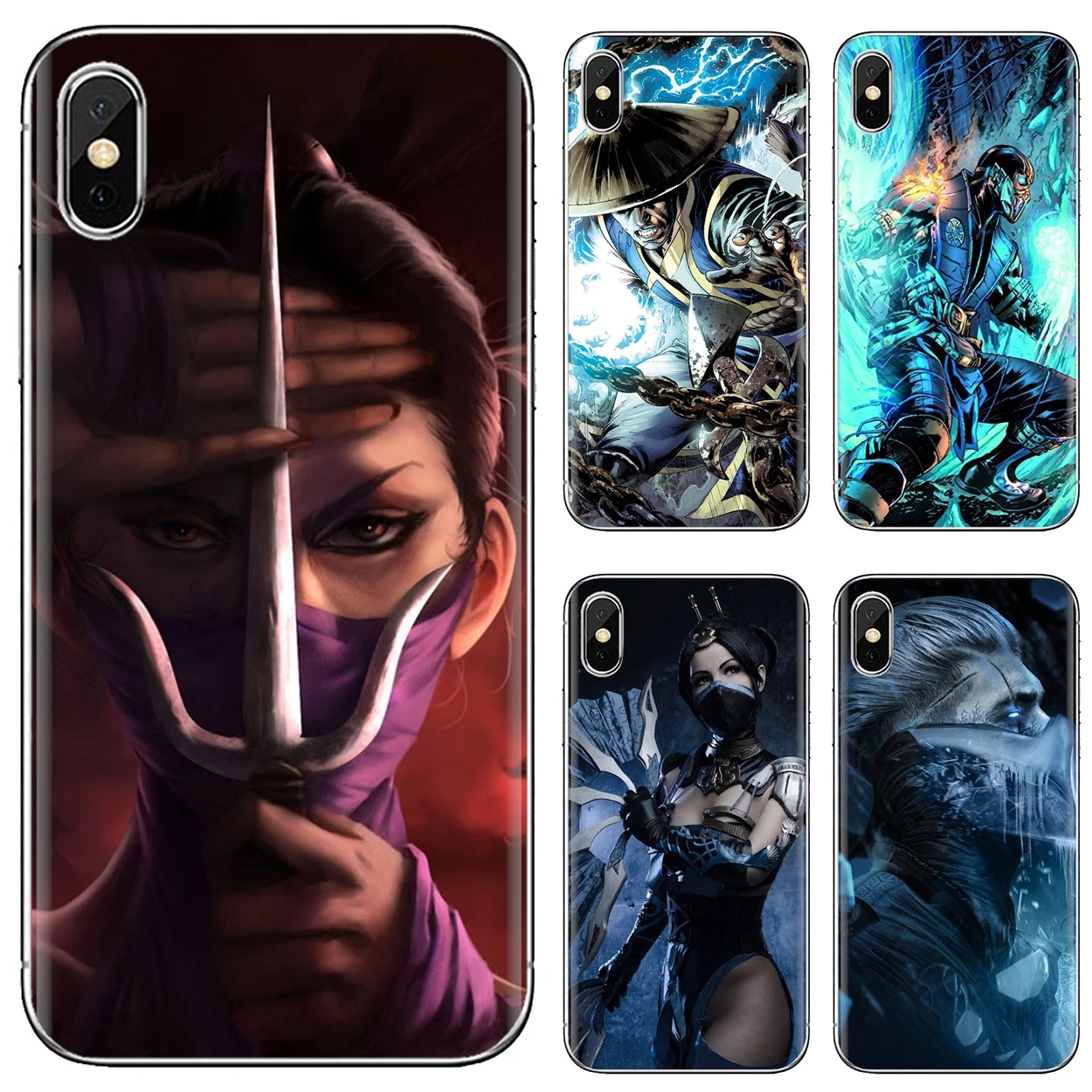 Силиконовый ТПУ чехол Scorpion Sub Zero Mortal Kombat для iPod Touch iPhone 11 Pro 4 4S 5 5S SE 5C 6 6S 7 8 X XR XS Plus