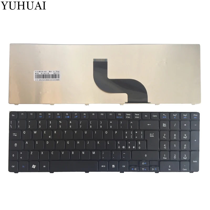 Итальянская Клавиатура для ноутбука Packard Bell NEW90 NEW95 P5WS6 Олово 72 76 91 цвет черный |